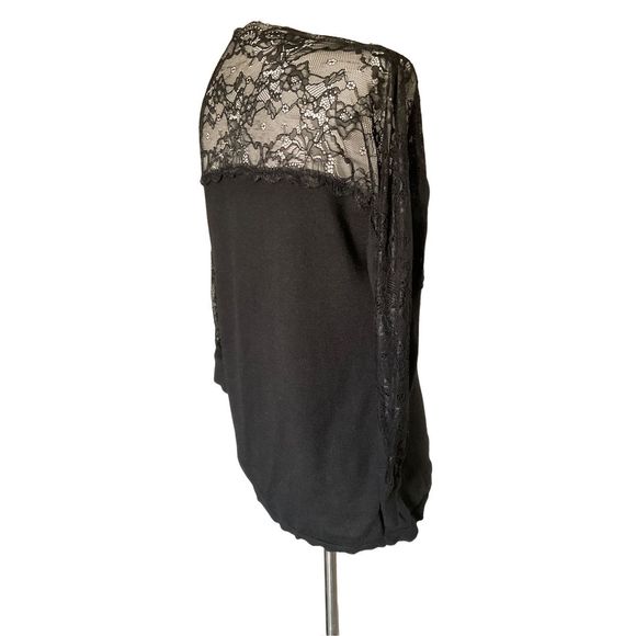 Roz & Ali Lace Black Lace top with sweater bottom - Picture 7 of 9
